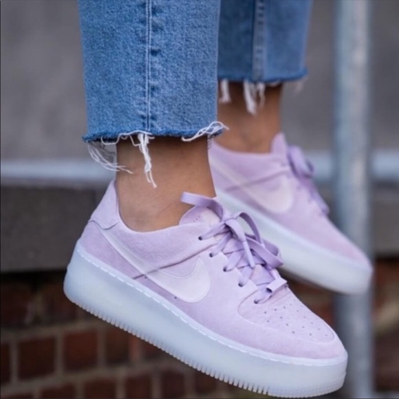 ‼️sold‼️Rare Nike Air Force 1 Sage Lilac 8.5W - Picture 2 of 8